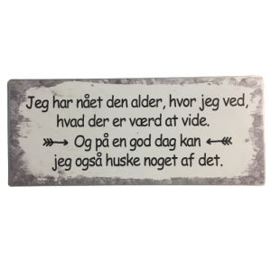 Jeg har nået den alder
